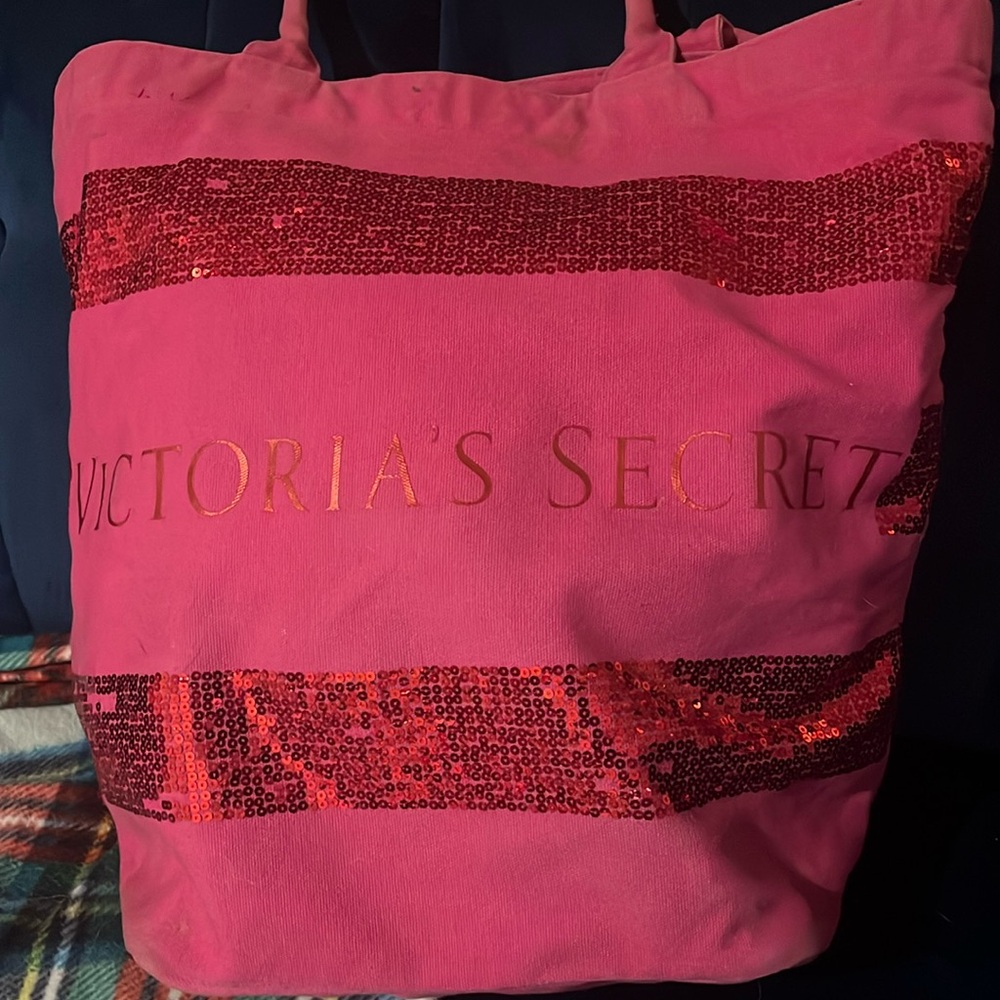 Y2K vintage sequin Victoria’s Secret tote bag